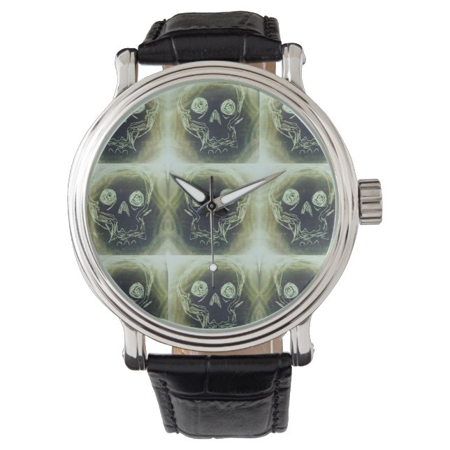 yaie yaei Skull 666 Armbanduhr (Vorderseite)