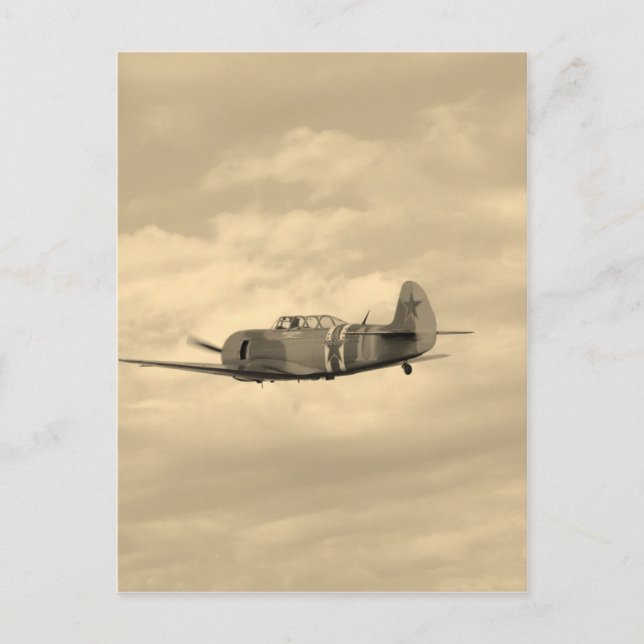 Yak 11 im Flug Postkarte (Vorderseite)