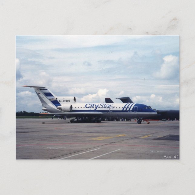 YAK-42 POSTKARTE (Vorderseite)