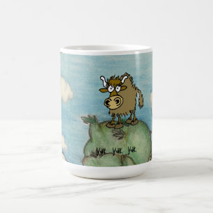 Yak auf Bergspitze Tasse