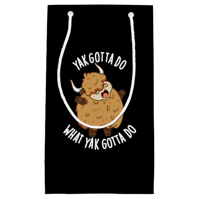 Yak Gotta tun, was Yak Gotta tun Puck Dark BG Kleine Geschenktüte (Vorderseite)