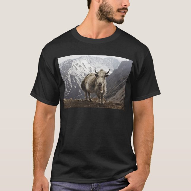 Yak in Nepal T-Shirt (Vorderseite)