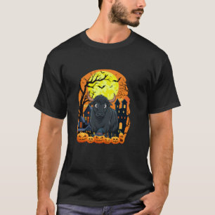 Yak mit Pumpkins Funny Beängstigendes Halloween-Pa T-Shirt