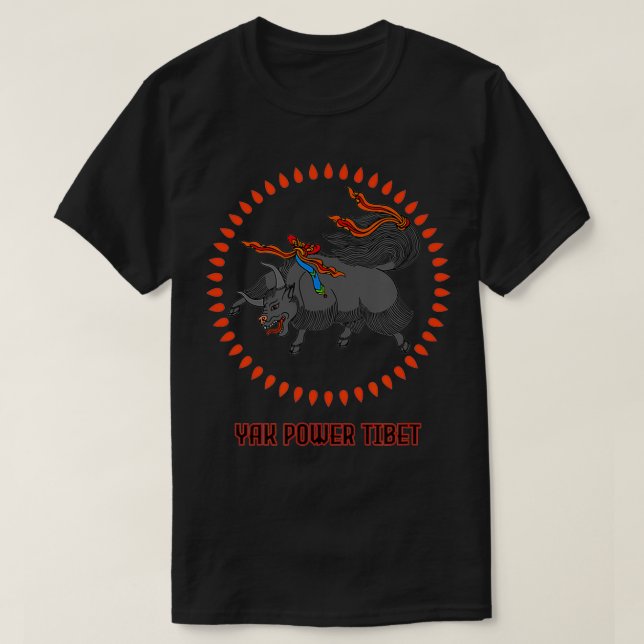 Yak Power Tibet T-Shirt (Design vorne)