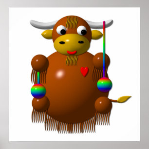 Yak spielt mit Yo-Yos Poster