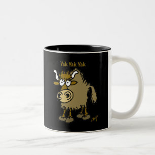 Yak-Yak-Yakkaffee-Tasse Zweifarbige Tasse
