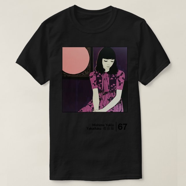 Yakaifuku Mishima Yukio Minimal Style Graphic Artw T-Shirt (Design vorne)