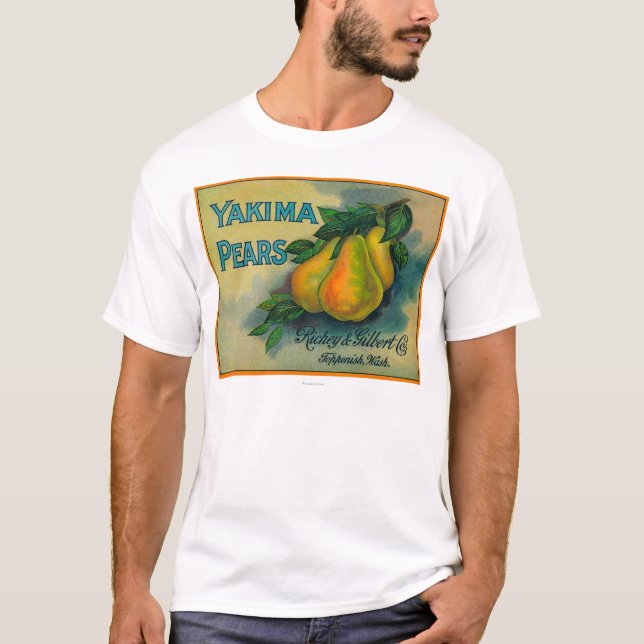 Yakima Birnen-Kiste LabelToppenish, WA T-Shirt (Vorderseite)
