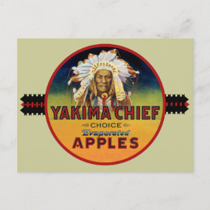 Yakima Chief Apple Crate Label Postkarte
