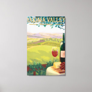 Yakima Tal, WashingtonWine Land Leinwanddruck