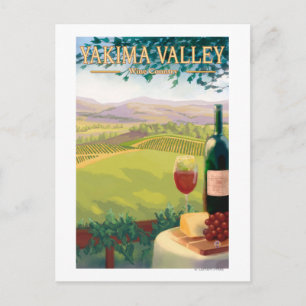 Yakima Valley, Washington Weinland Postkarte