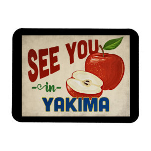 Yakima Washington Apfel - Vintage Reise Magnet