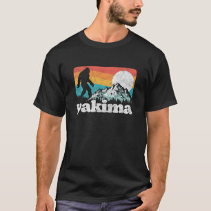 Yakima Washington Bigfoot Mountains Retro Not T-Shirt