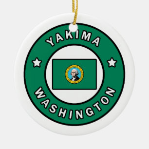 Yakima Washington Keramik Ornament