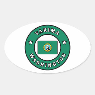 Yakima Washington Ovaler Aufkleber