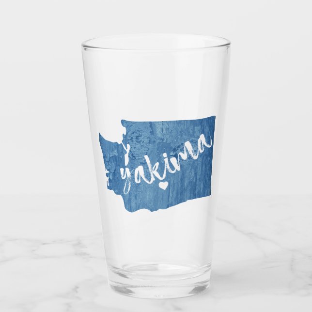 Yakima Washington Wood Grain Glas (Vorderseite)