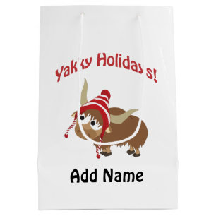 Yakky Holidays! Winter Yak Mittlere Geschenktüte