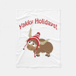 Yakky Urlaub! Winter Yak Fleecedecke