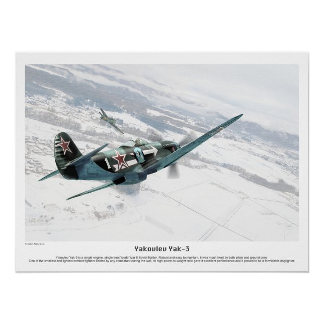 Yakovlev Yak-3 Poster (Vorderseite)
