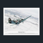 Yakovlev Yak-3 Postkarte<br><div class="desc">Yakovlev Yak-3 Yakovlev Yak-3 (Russian: Яковлев Як-3) is a single-engine, single-seat World War II Soviet fighter. Robust and easy to maintain, it was much liked by both pilots and ground crew. One of the smallest and lightest combat fighters fielded by any combatant during the war, its high power-to-weight ratio gave...</div>