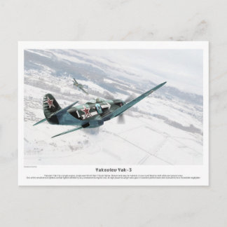Yakovlev Yak-3 Postkarte
