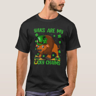 Yaks sind mein Glücksbringer Yak St. Patrick's Day T-Shirt