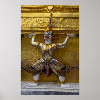 Yaksha-Statue in Bangkok Poster