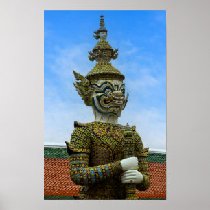 Yaksha-Statue in Bangkok Poster