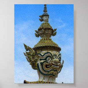 Yaksha-Statue in Bangkok Poster
