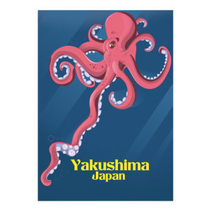 Yakushima Japan Reiseplakat Fotodruck
