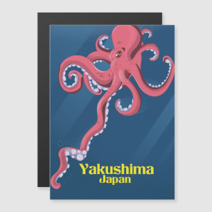 Yakushima Japan Travel Poster Magnetkarte
