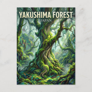 Yakushima-Wald Japan Postkarte