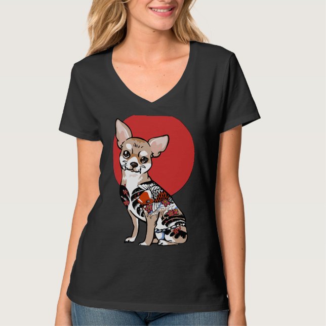 Yakuza Chihuahua T-Shirt (Vorderseite)