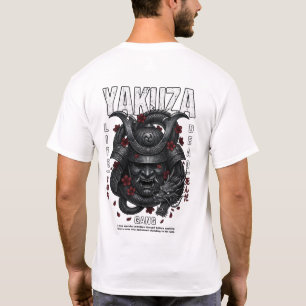 Yakuza-Drache-Samurai-Maske-T-Shirt T-Shirt