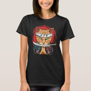 Yakuza Katze Japanisches Samuraischwert Katana Jap T-Shirt