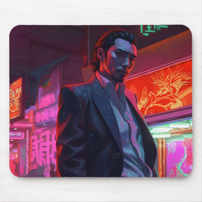 Yakuza Neon City Mousepad (Vorne)