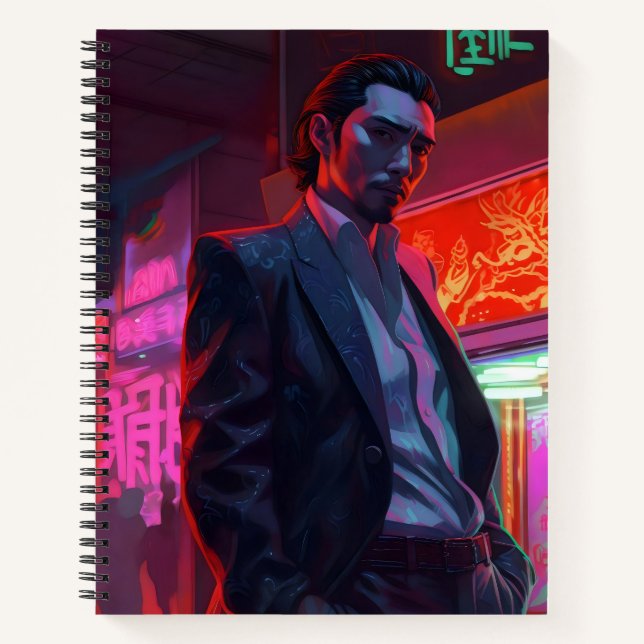 Yakuza Neon City Notizbuch (Vorderseite)