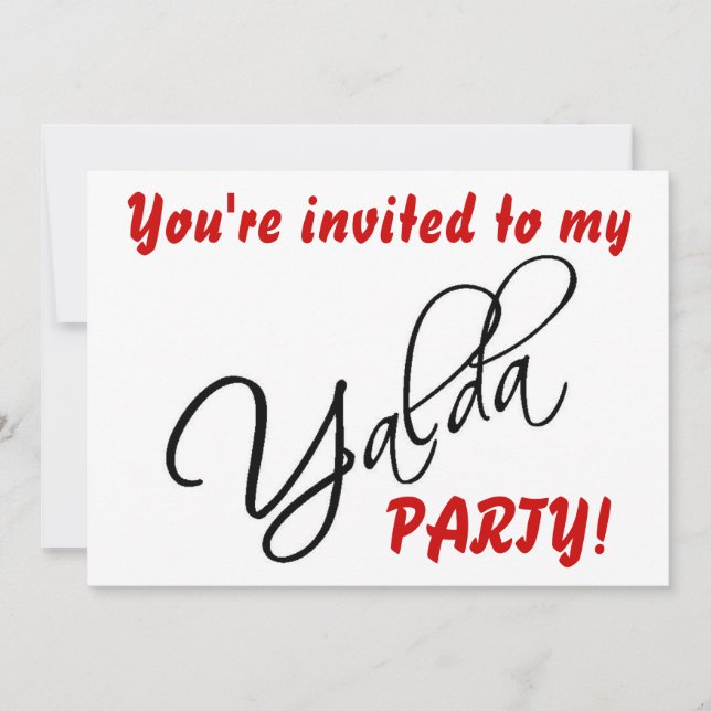 Yalda Party Einladung Card (Vorderseite)