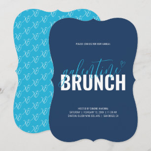 Yale Blau und Azure Event Feier Einladung