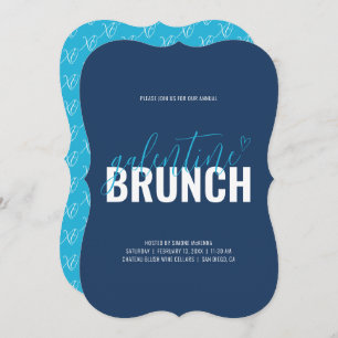 Yale Blue und Azure Event Celebration Einladung