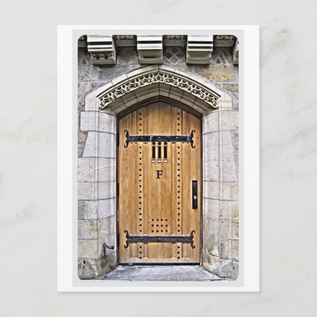 Yale Gothic Door F Postkarte (Vorderseite)