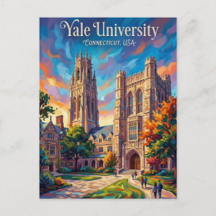 Yale-Universität Connecticut Postkarte