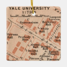 Yale University Map Ornament