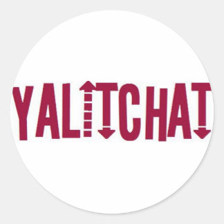 YALITCHAT-Logo-Aufkleber Runder Aufkleber