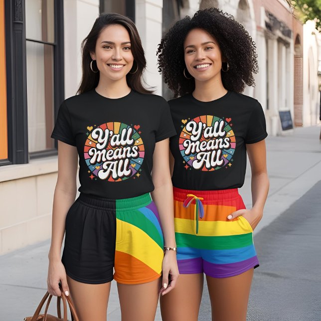 Y'all bedeutet alles Retro T-Shirt (Von Creator hochgeladen)