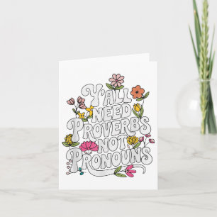 Yall braucht Sprichwörter, nicht Pronos Karte