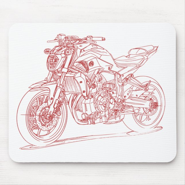 YAM FZ07 MT07 2015 MOUSEPAD (Vorne)