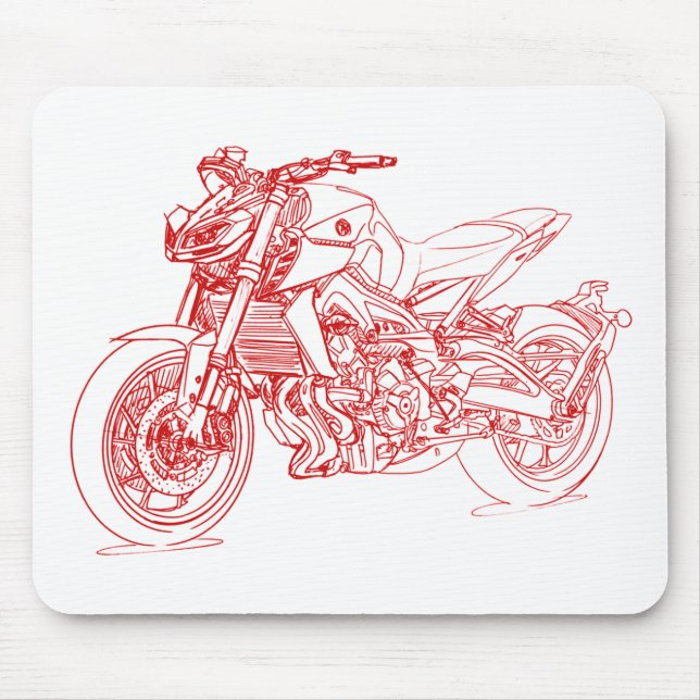 Yam FZ09 MT09 2017 Mousepad (Vorne)