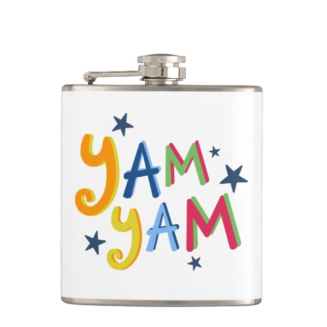 Yam Yam Black Country Hip Flask Flachmann (Vorderseite)