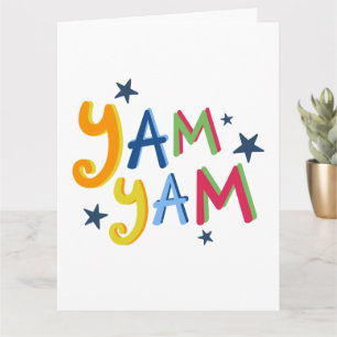 Yam Yam Black Country Quotes Card Karte